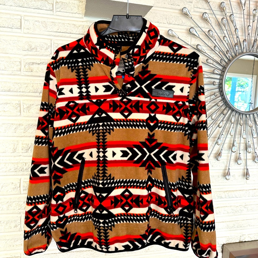 Women’s KAVU size large NWOT fleece pullover